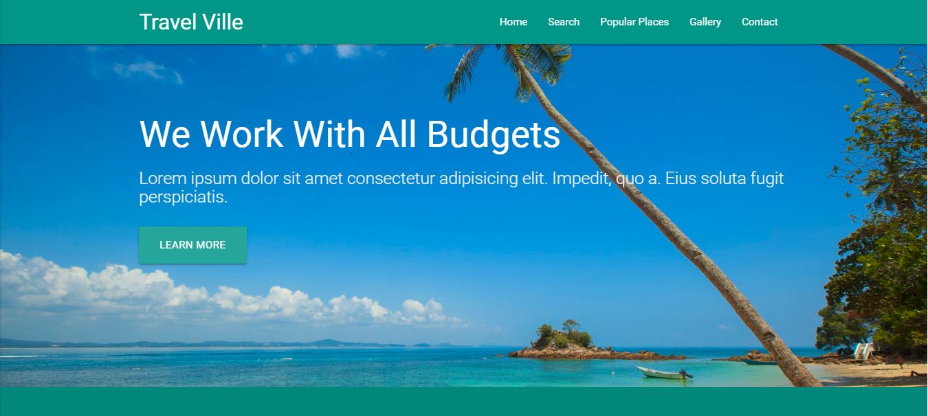 preview travelville metrialize css